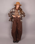 Pantalone balloon Brown