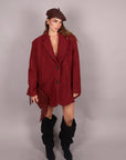 Blazer coat esmeralda bordeaux