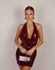 Mini dress joia bordeaux