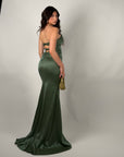 Dress Sofia verde bosco