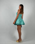 Mini dress dolly verde acqua