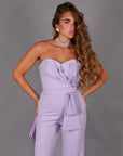 Jumpsuit candy strass lilla