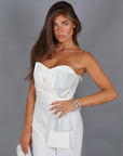 Jumpsuit candy strass off White