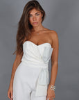 Jumpsuit candy strass off White