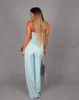 Jumpsuit candy strass polvere
