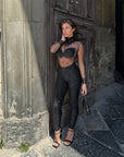 Tuta luxury diamond nera