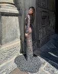 Abito luxury diamond nero