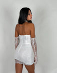 Mini dress White