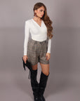 Coordinato scozzese grigio