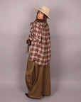 Pantalone balloon fango