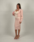 Giacca Crop Rosy Pink