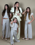 Kimono pants cream (pantaloni)