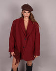 Blazer coat esmeralda bordeaux
