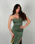 Dress Sofia verde bosco