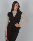 Gilet Denise Brown
