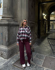 Tailleur giappo bordeaux