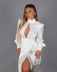 New athens dress off white