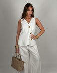 Pantalone Astrid bianco