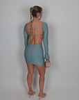 Mini dress Margaret acqua marina