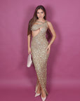 Dress Luce paillettes gold