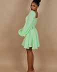 Mini dress Dubai verde Pastello