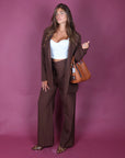 Tailleur Office Brown
