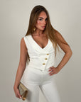 Pantalone Mirabelle White