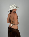 Set 3 pezzi costume e pantalone Brown