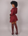 Dress Nina bordeaux