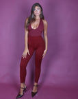 Leggings comfy bordeaux