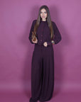 Pantalone gamba ampia bordeaux