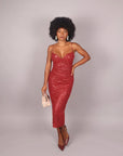 Dress midi bordeaux