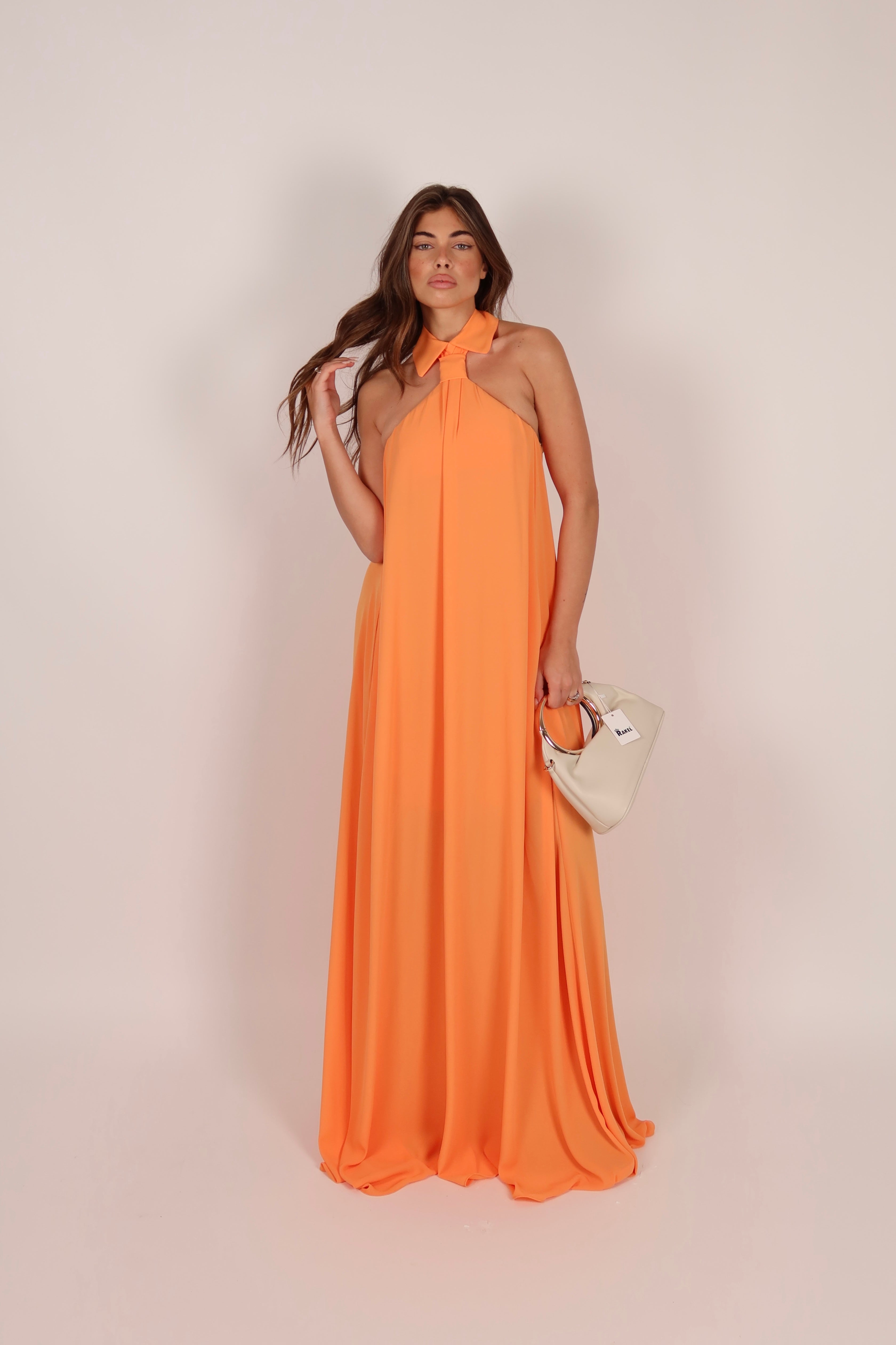 Necktie Dress orange