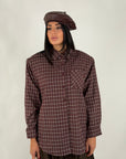 Camicia Scozia viola