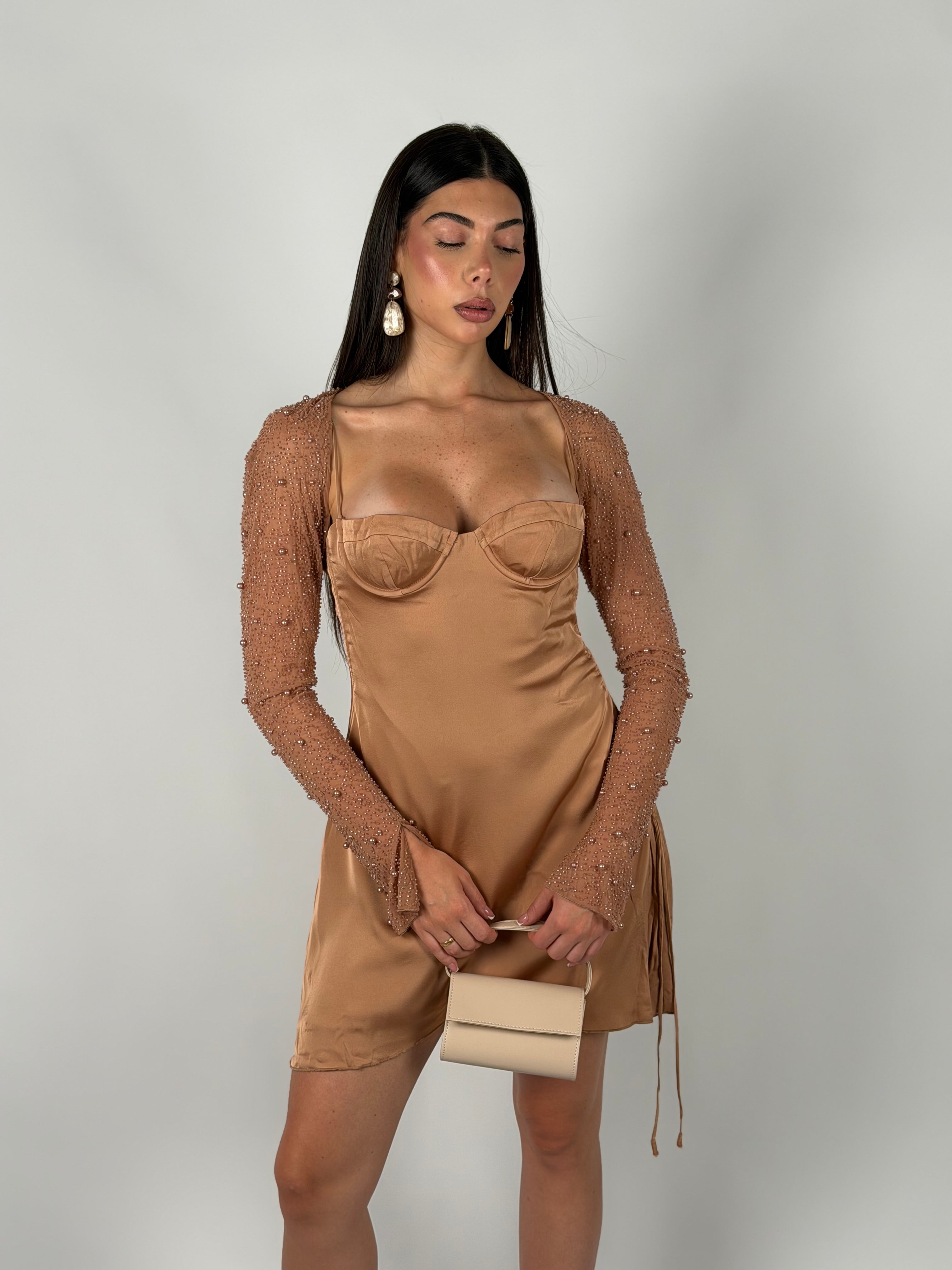 Mini dress Chiara beige