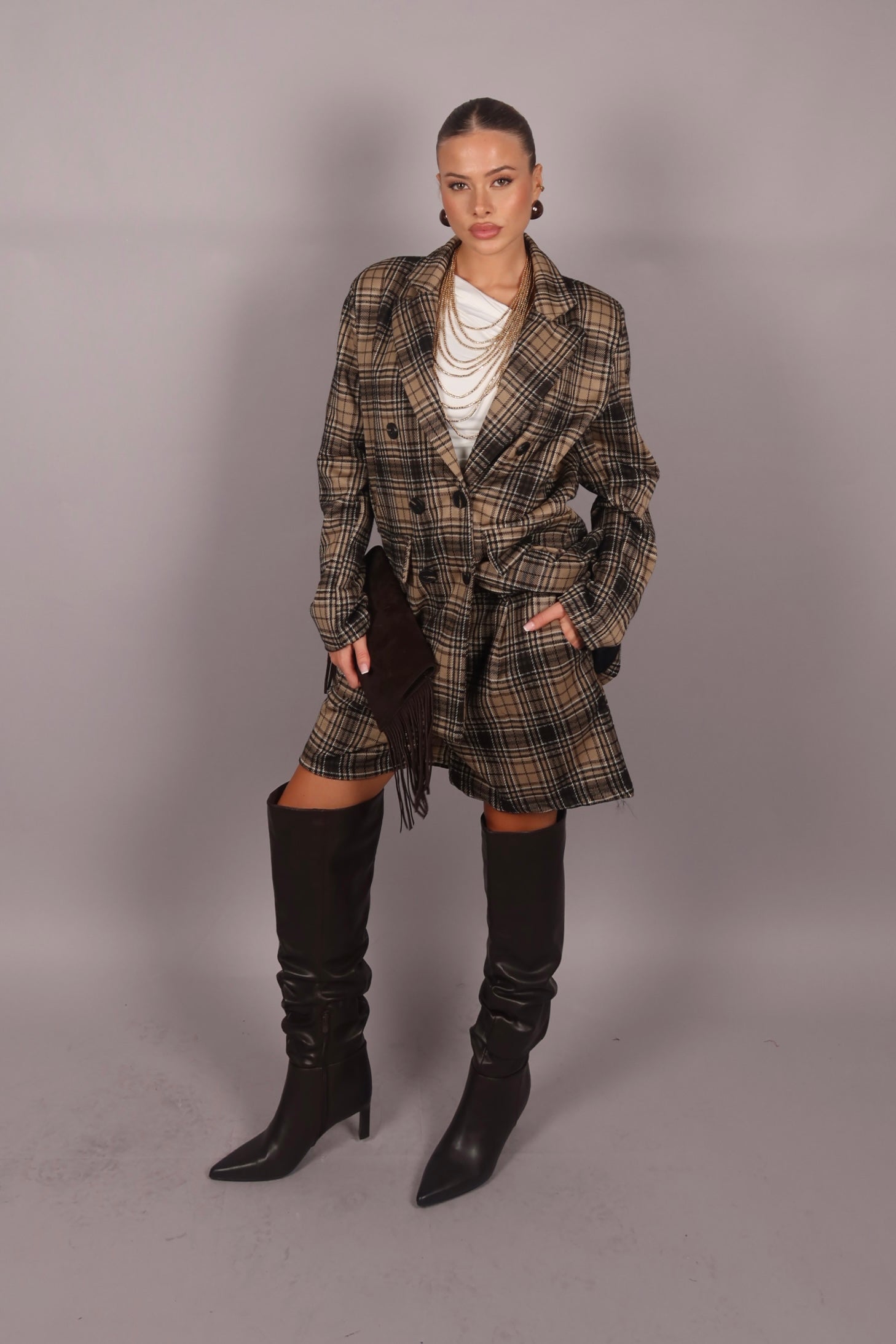 Coordinato London Brown/nero