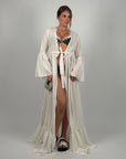 Kimono balze bianco