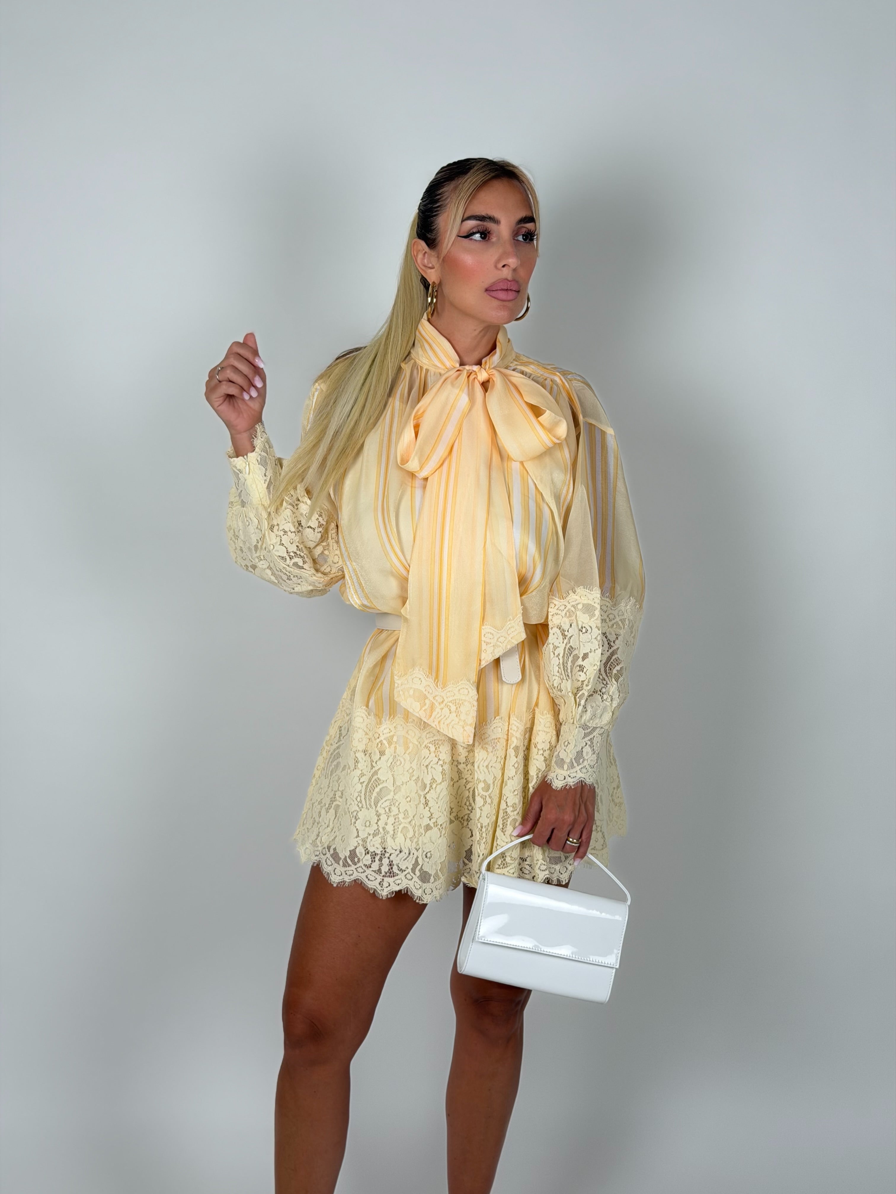 Camicione shabby giallo