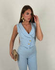 Gilet Mirabelle polvere