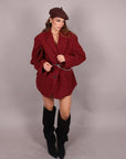 Blazer coat esmeralda bordeaux