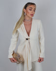 Tailleur kimono Valery panna
