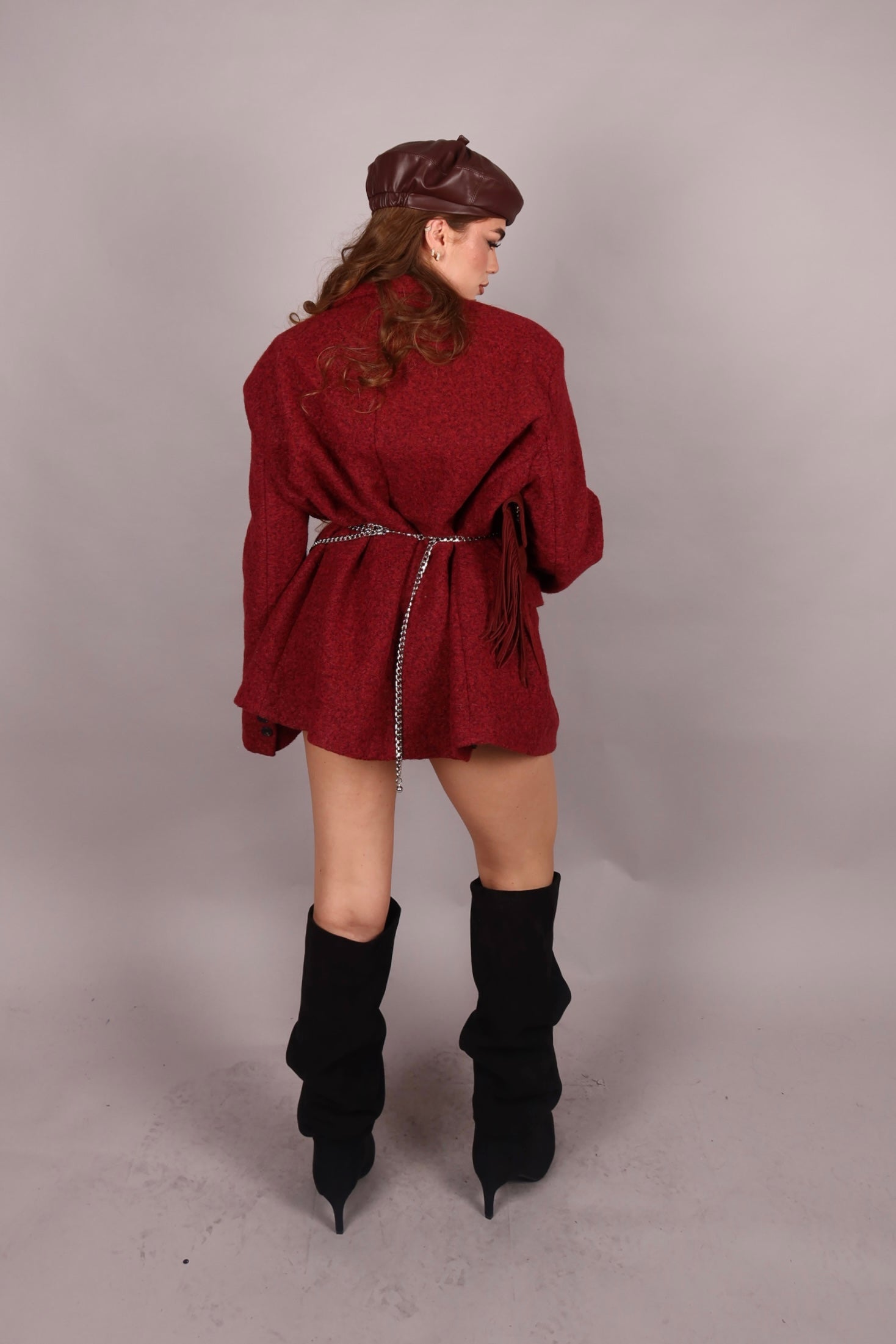 Blazer coat esmeralda bordeaux