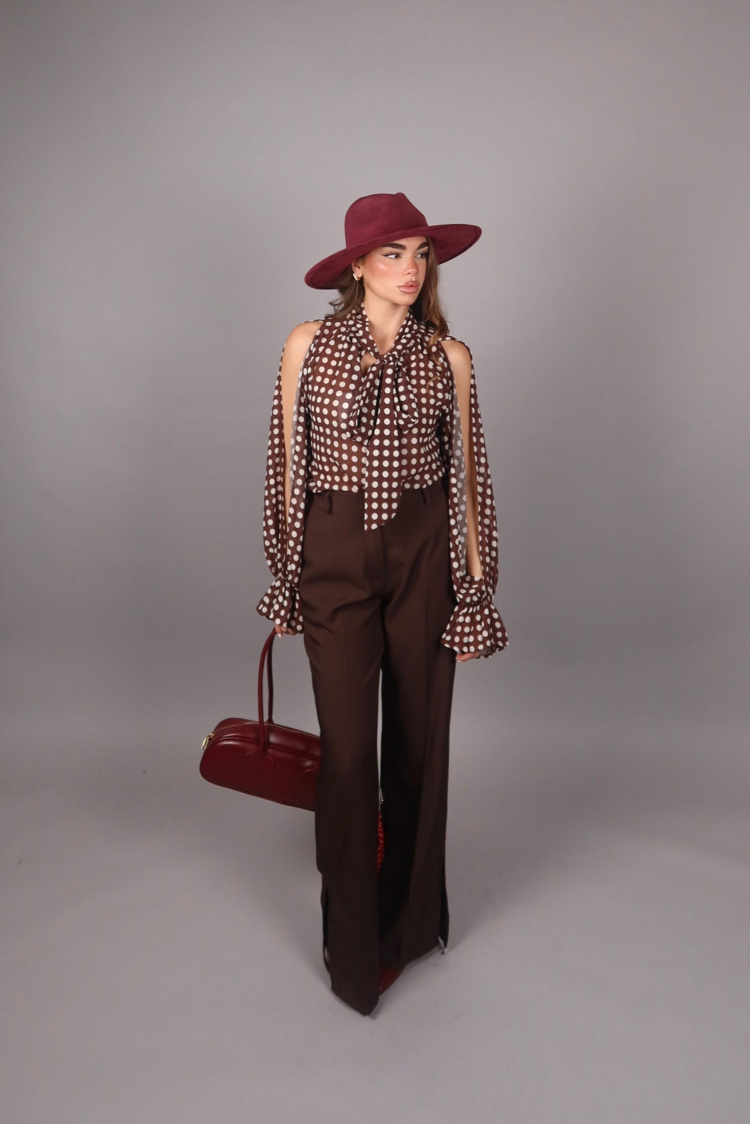Camicia pois Brown