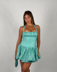 Mini dress dolly verde acqua