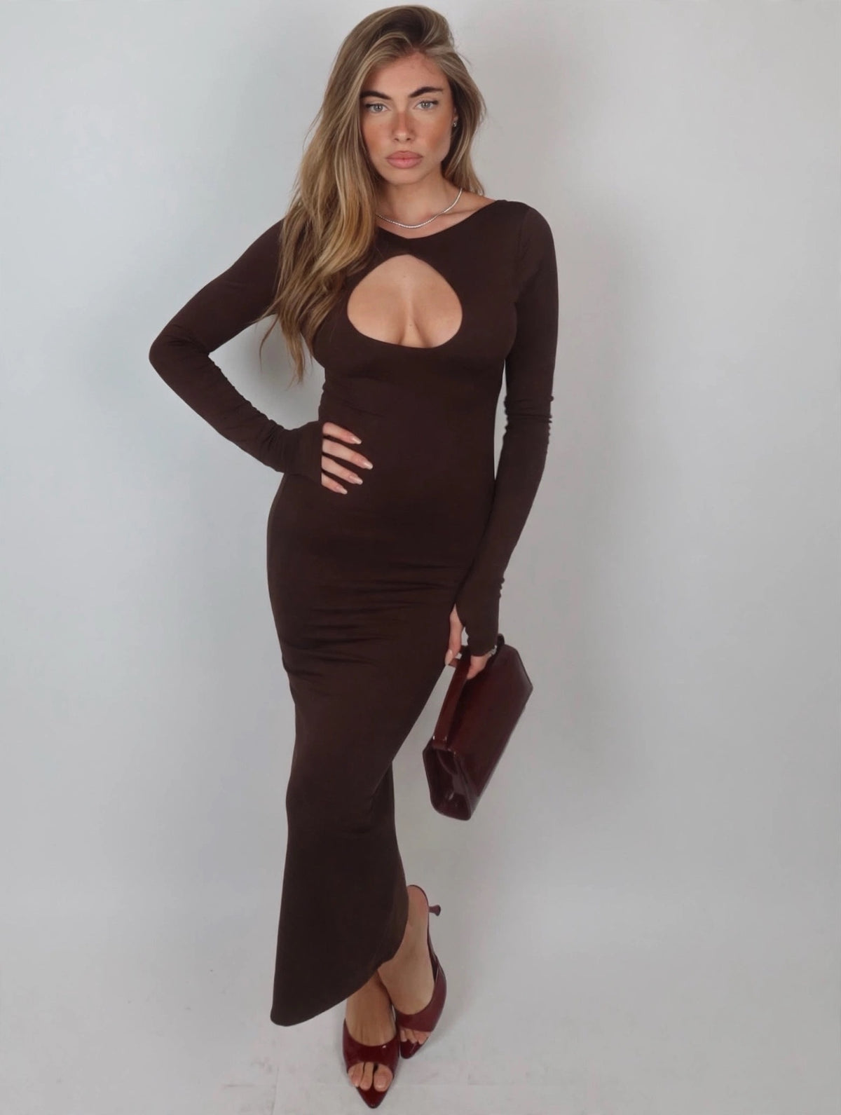 Dress goccia brown