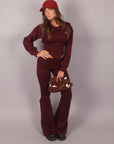 Coordset comfy chic bordeaux