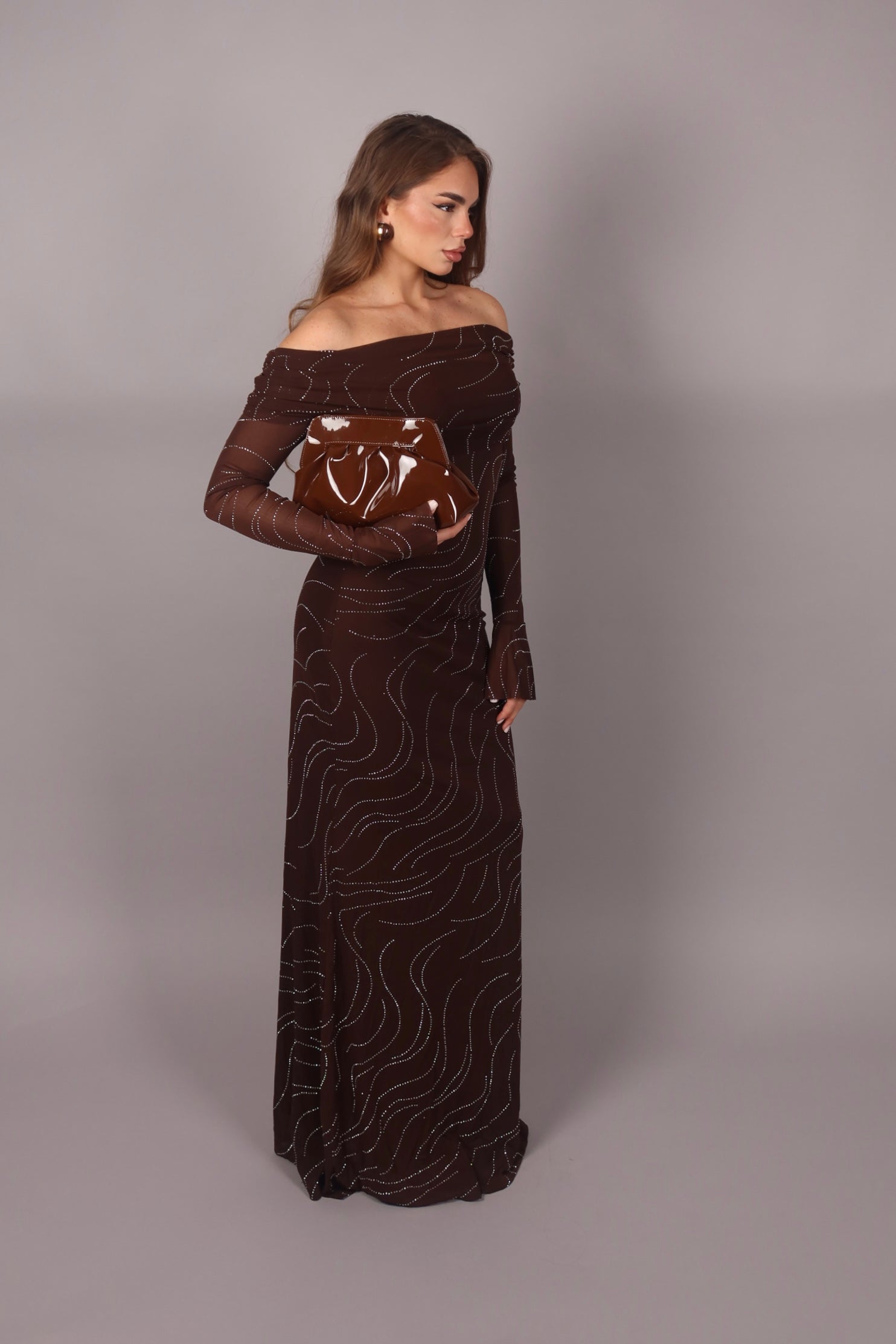 Dress Hollywood marrone