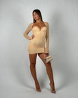 Mini dress polly beige