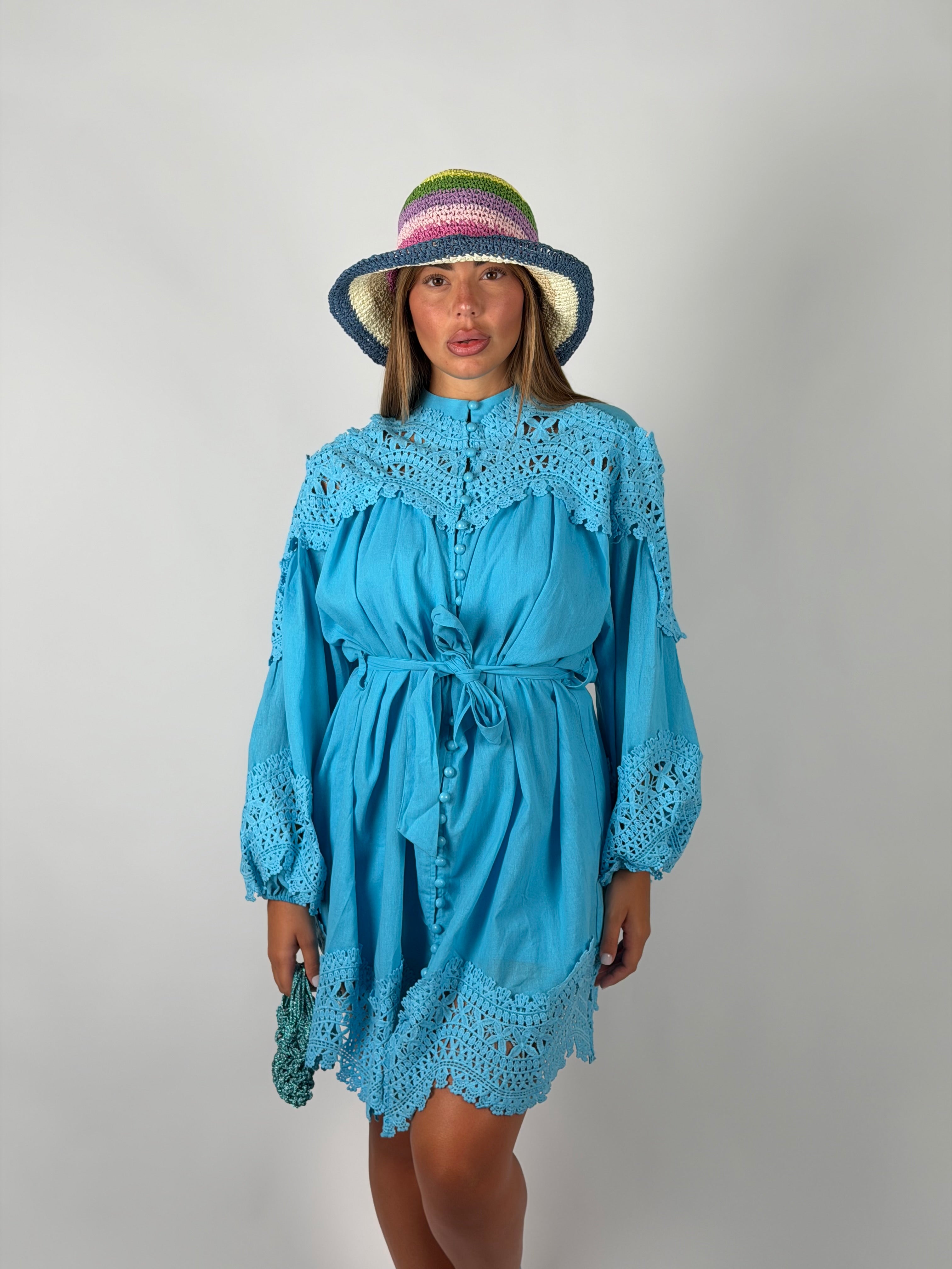 Mini dress Capri azzurro
