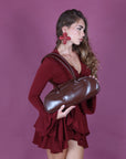 Mini dress Lola bordeaux
